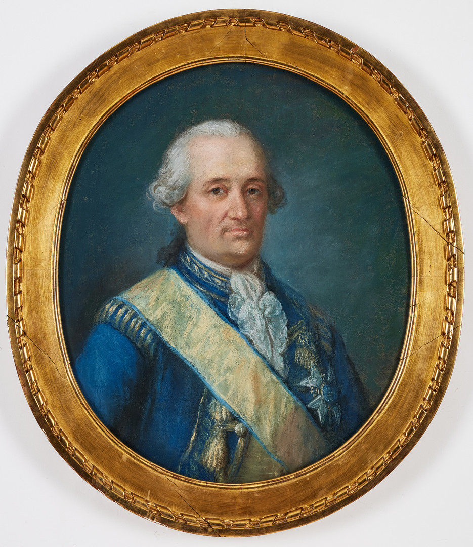 JONAS FORSSLUND (1754-1809). Tillskriven. Porträtt föreställande general Nils Mannerskantz (1738-1809).
