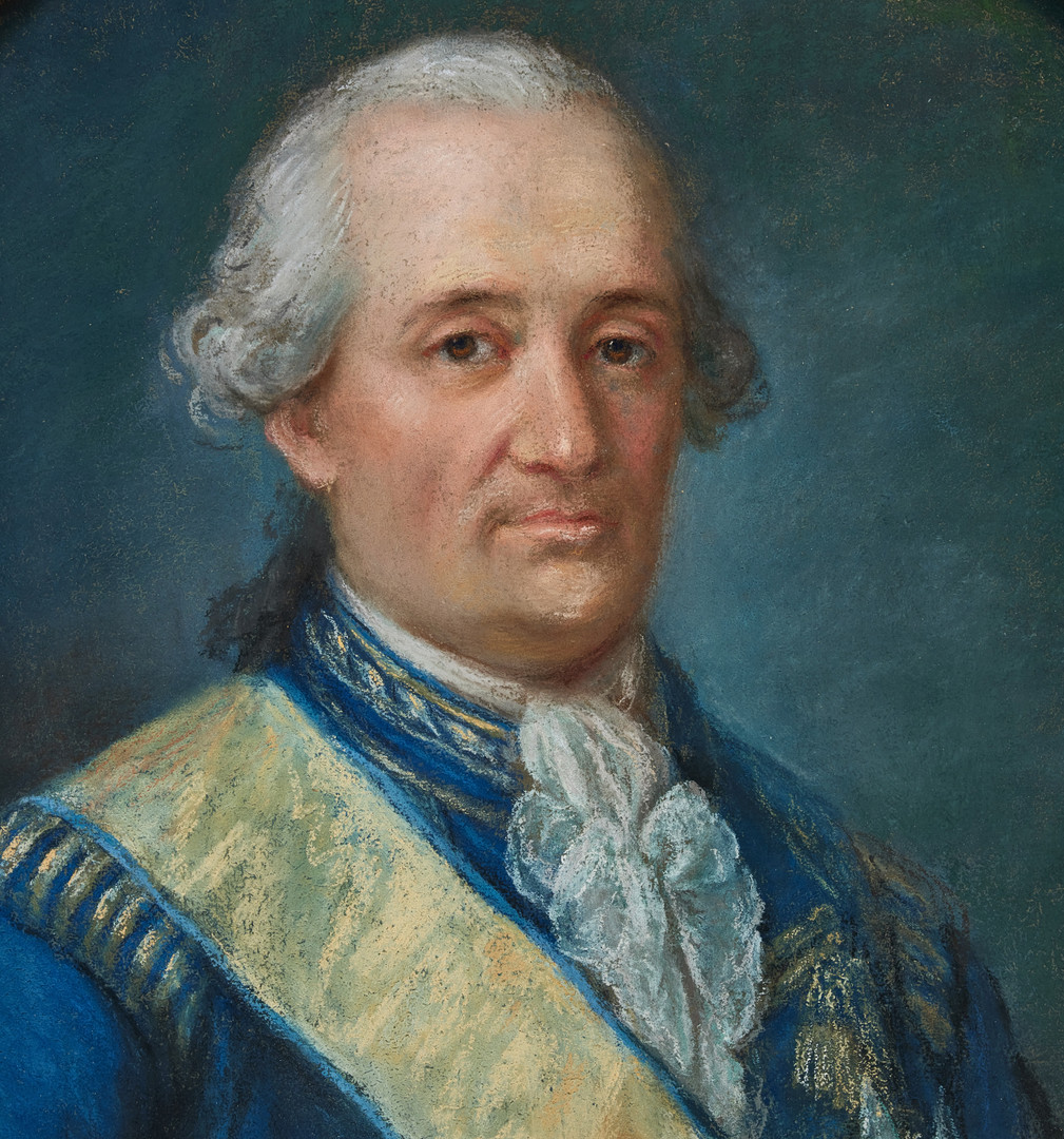JONAS FORSSLUND (1754-1809). Tillskriven. Porträtt föreställande general Nils Mannerskantz (1738-1809).