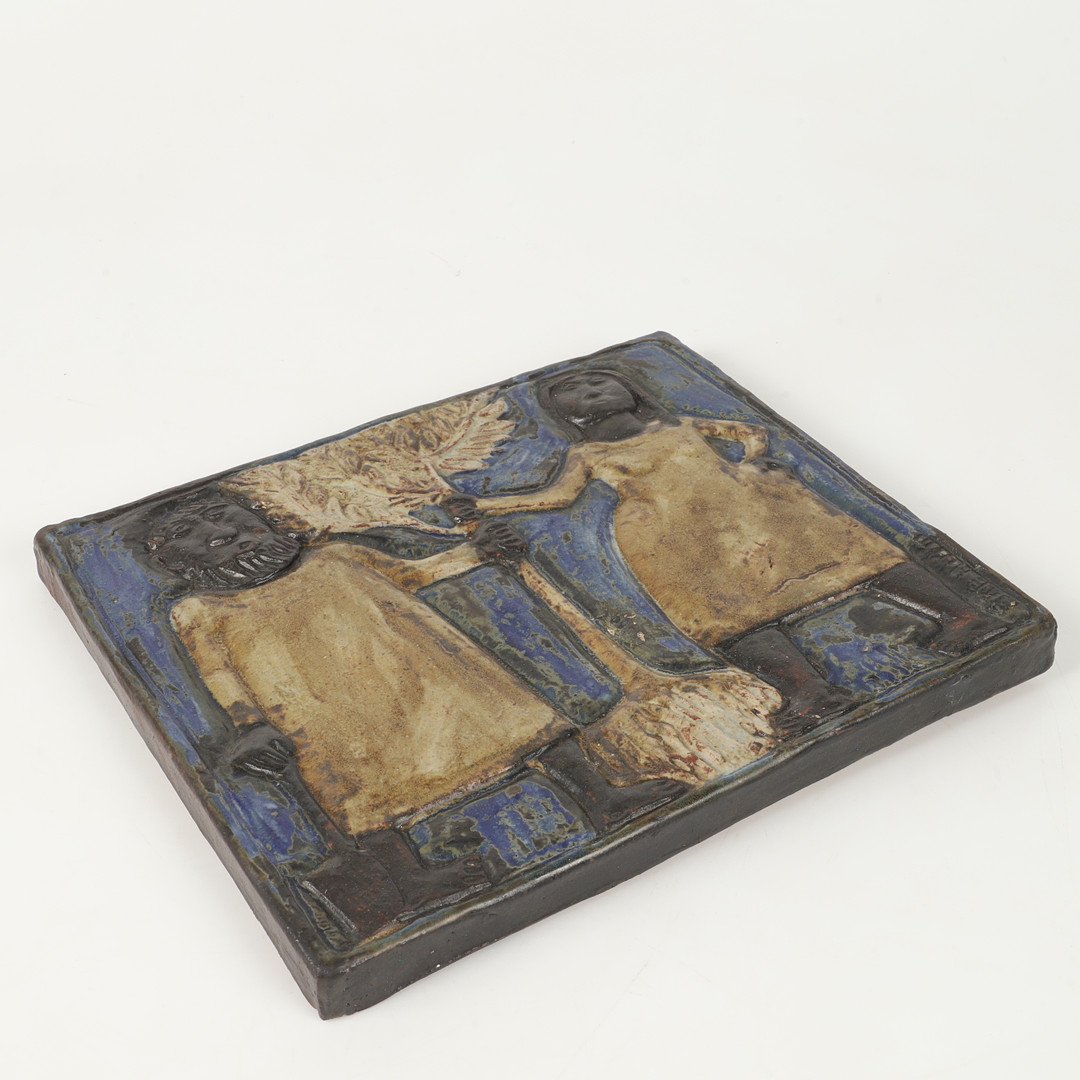 Images for 3288578. ÅKE HOLM. Wall relief, Adam & Eva, ceramic