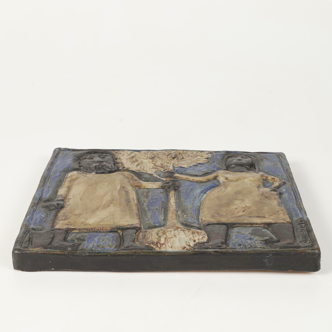 Images for 3288578. ÅKE HOLM. Wall relief, Adam & Eva, ceramic