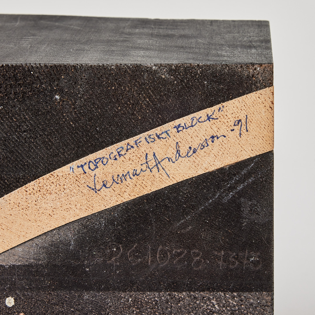LENNART ANDERSSON. ''Topografiskt block''.