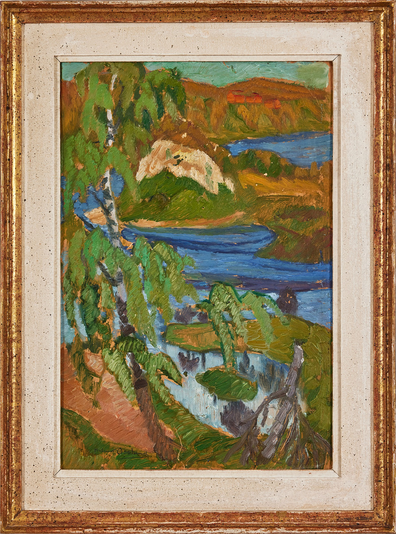 HELMER OSSLUND. ''Nr 3 Granvåg', skiss'.