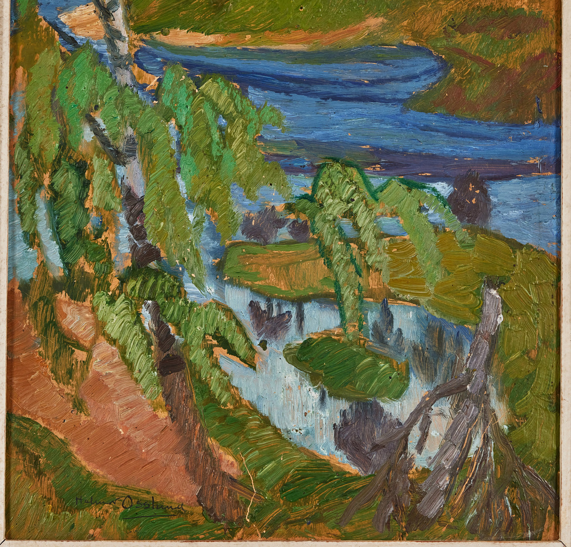 HELMER OSSLUND. ''Nr 3 Granvåg', skiss'.