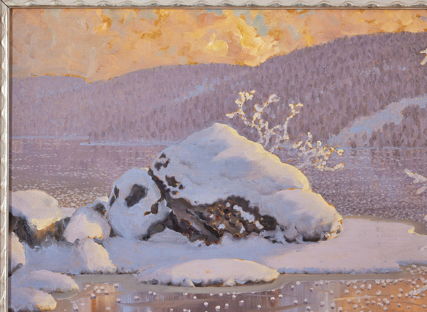 GUSTAF FJÆSTAD (1868-1948). Gnistrande sjö.