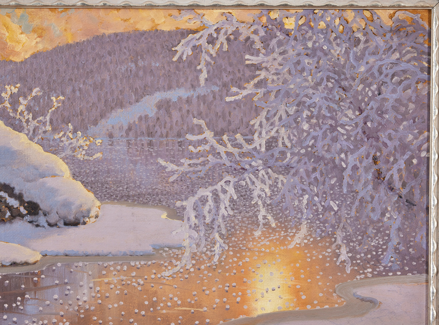 GUSTAF FJÆSTAD (1868-1948). Gnistrande sjö.