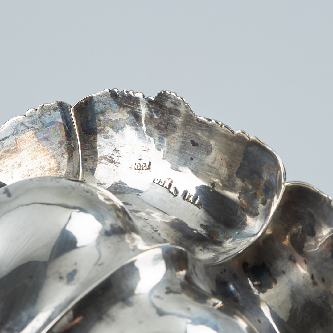 SOCKERSKÅL, silver, Olof Robert Lundgren, Åbo 1821-82.