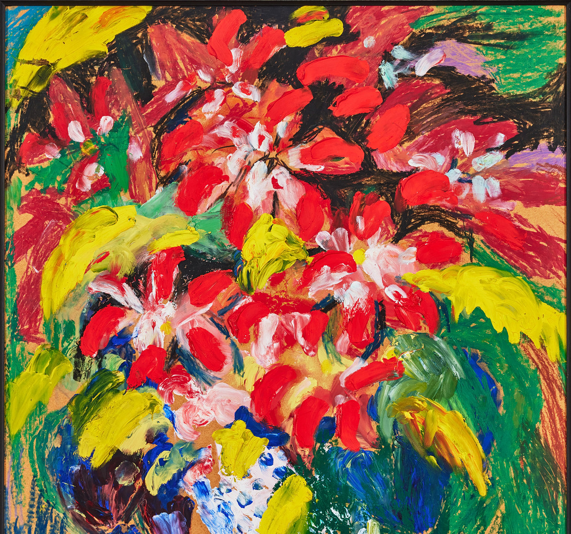 ESTER HENNING. Stilleben med blommor.
