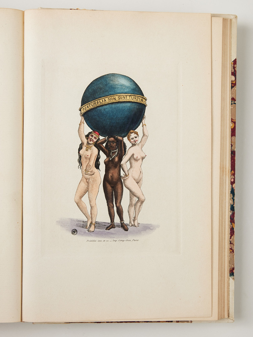 DR. JACOBUS X, L'Amour aux colonies, 1893, here with 20 hand-coloured plates, provenance Felix Bryk.