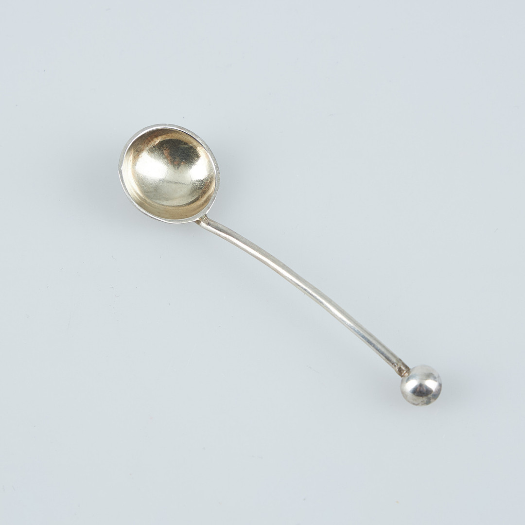 SALTKAR MED SKEDAR, 8 st, silver, Elkington & Co, Birmingham 1889.