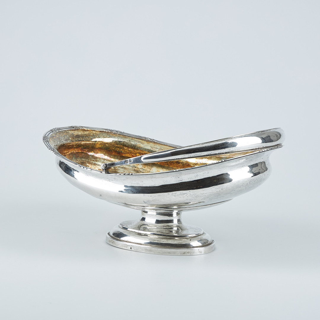 BRÖDKORG, silver, Gustav Adolf Petrell, St Petersburg, 1800-talets mitt.