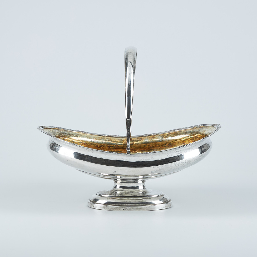 BRÖDKORG, silver, Gustav Adolf Petrell, St Petersburg, 1800-talets mitt.
