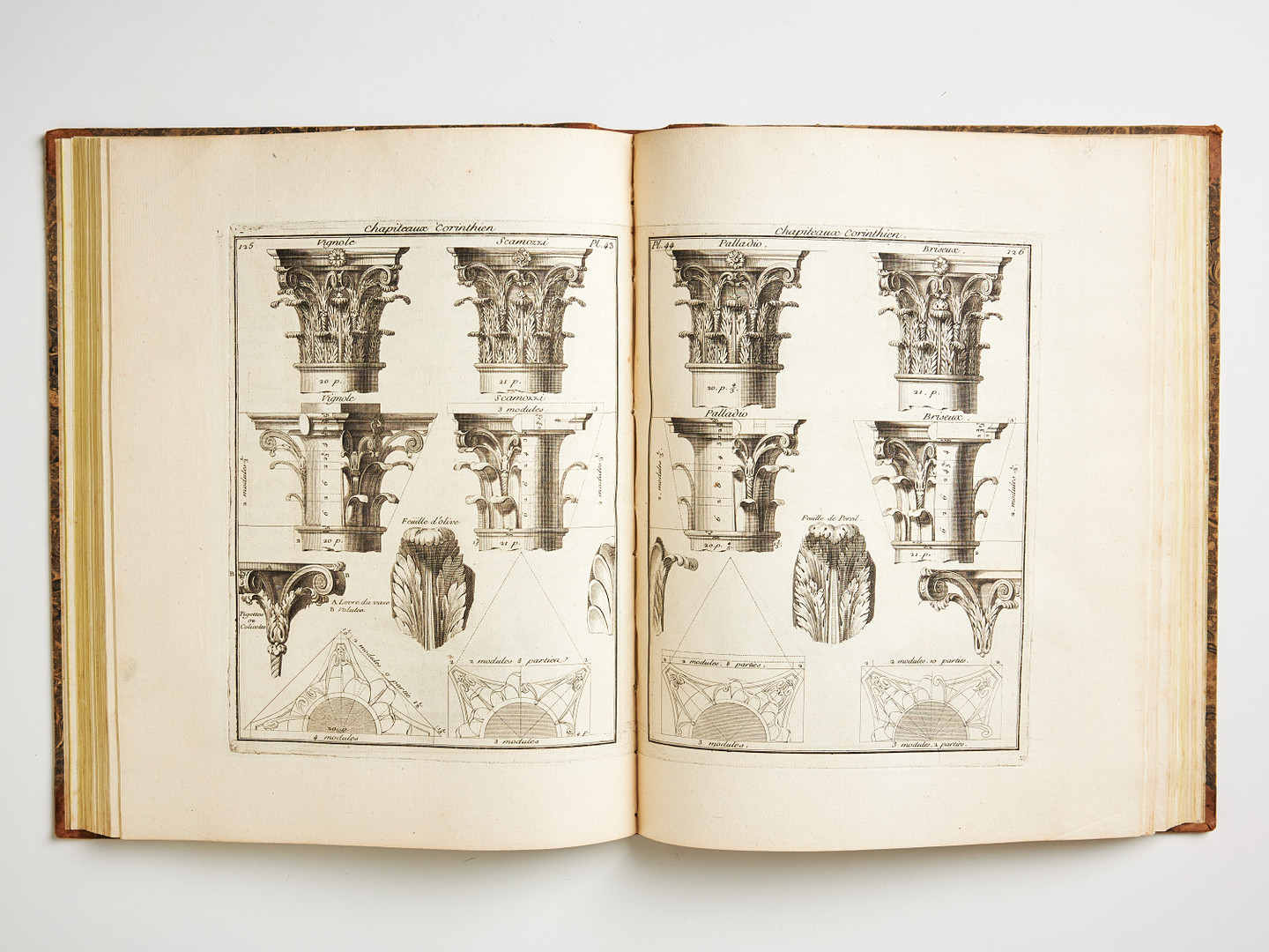 BRISEUX'S FINE WORK ON ARCHITECTURE, Paris 1752, 2 volumes.