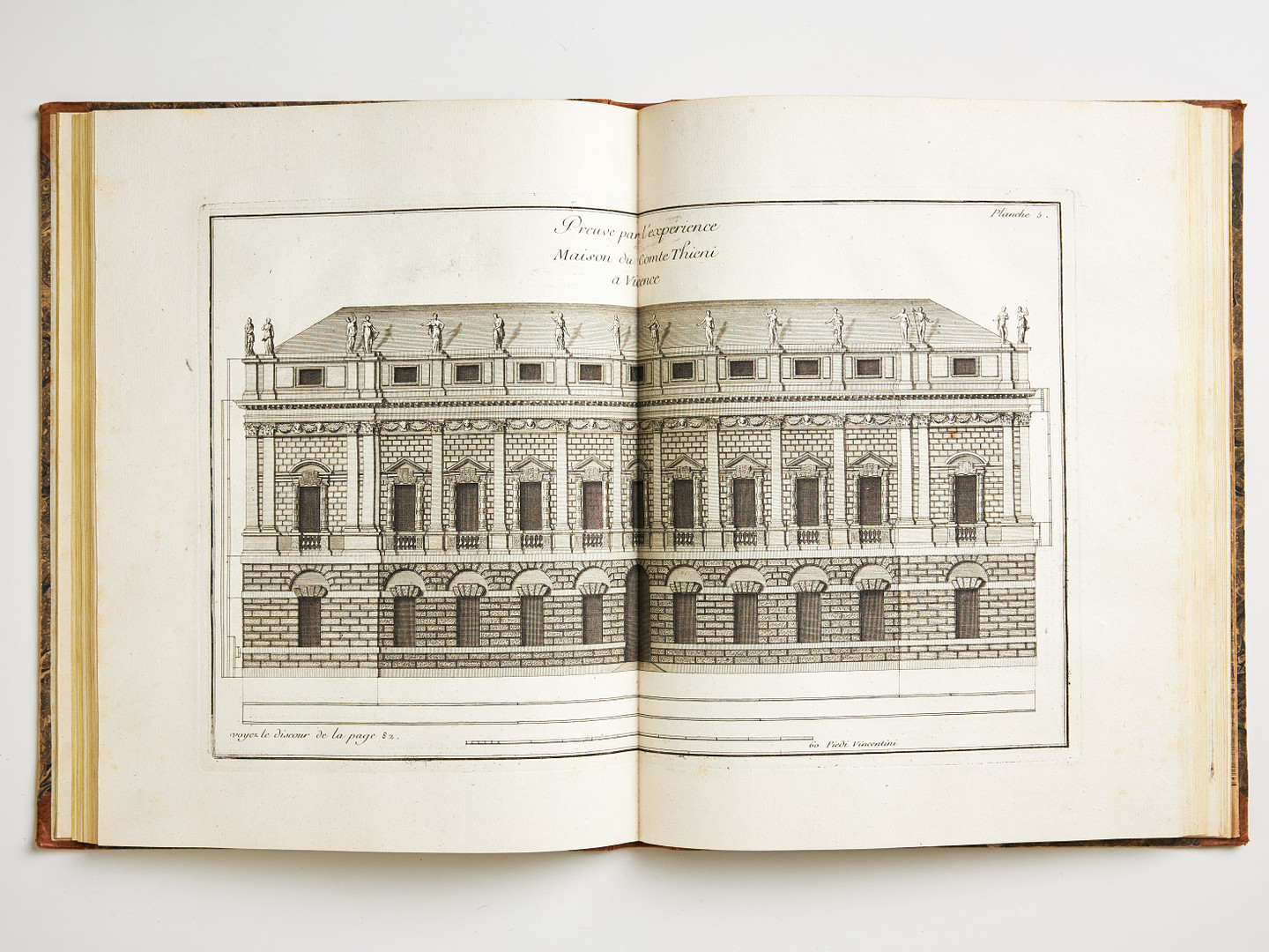 BRISEUX'S FINE WORK ON ARCHITECTURE, Paris 1752, 2 volumes.
