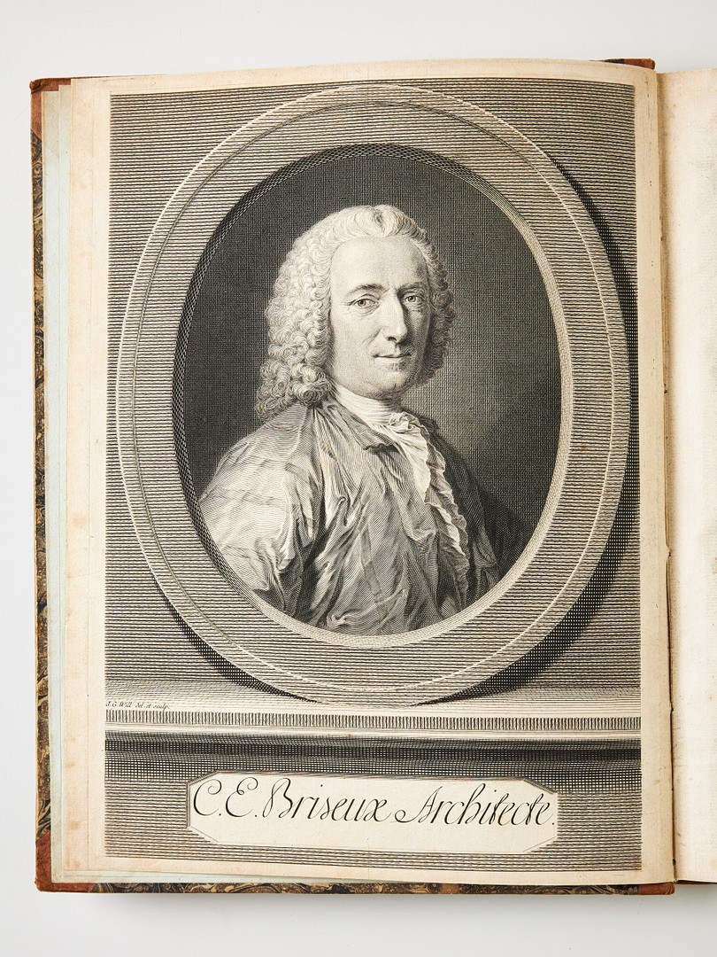 BRISEUX'S FINE WORK ON ARCHITECTURE, Paris 1752, 2 volumes.