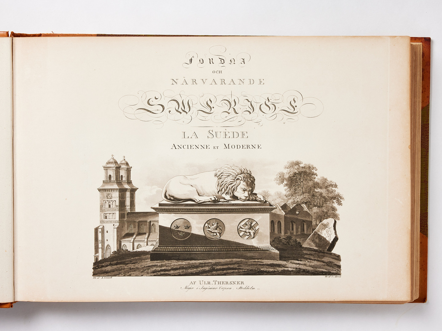 THERSNER KOMPLETT I TRE VOLYMER, Fordna och närvarande Sverige. La Suède ancienne et moderne. 1817-67.