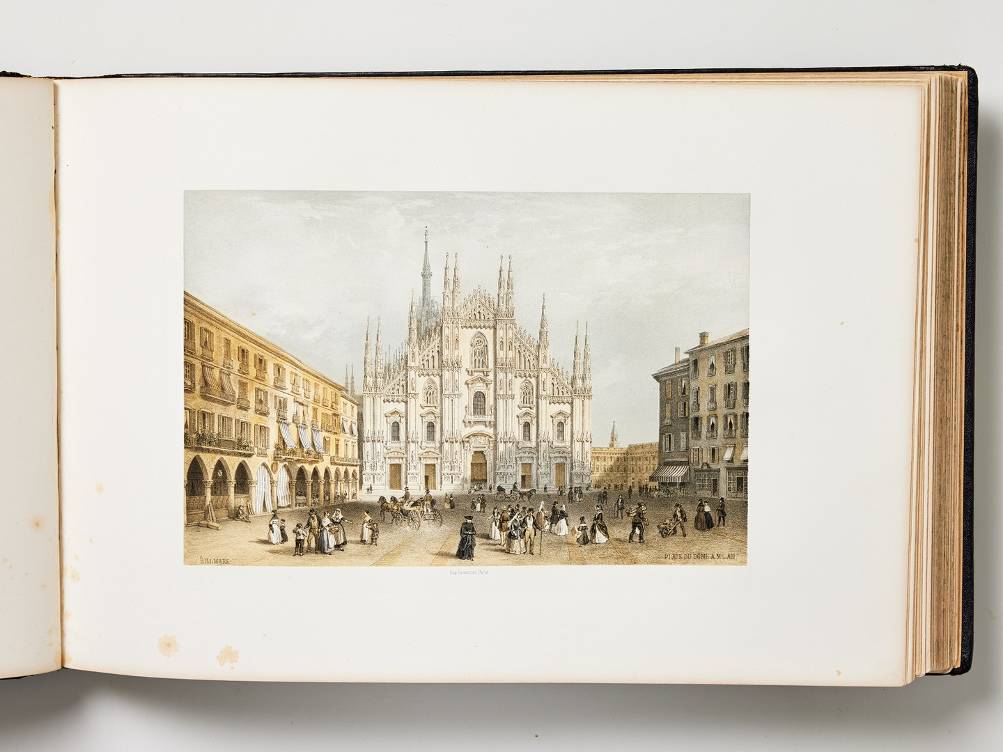 BILLMARK'S CLASSIC TOUR from Stockholm to Naples, 1852, with 100 lithograph plates.