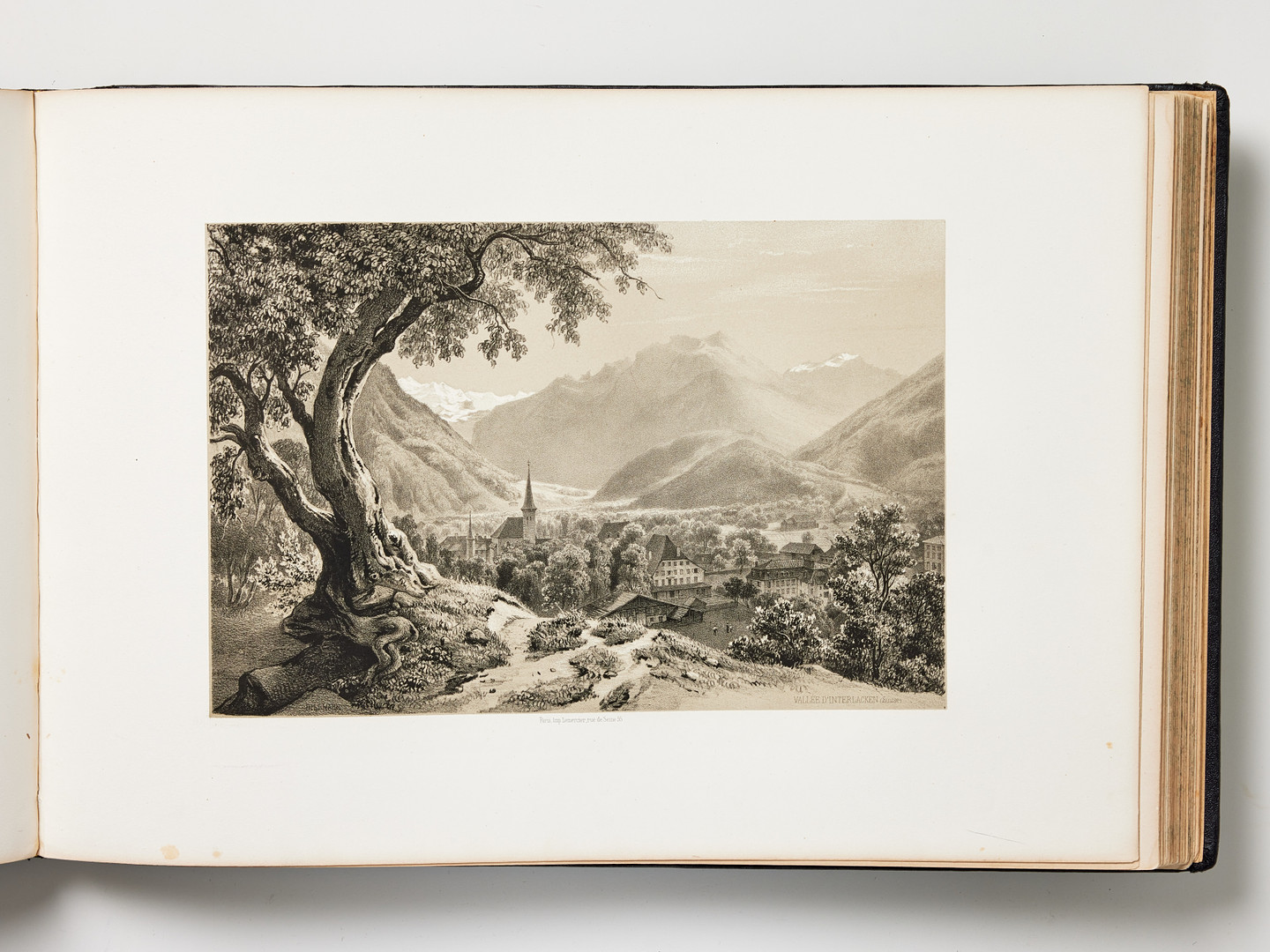 BILLMARK'S CLASSIC TOUR from Stockholm to Naples, 1852, with 100 lithograph plates.
