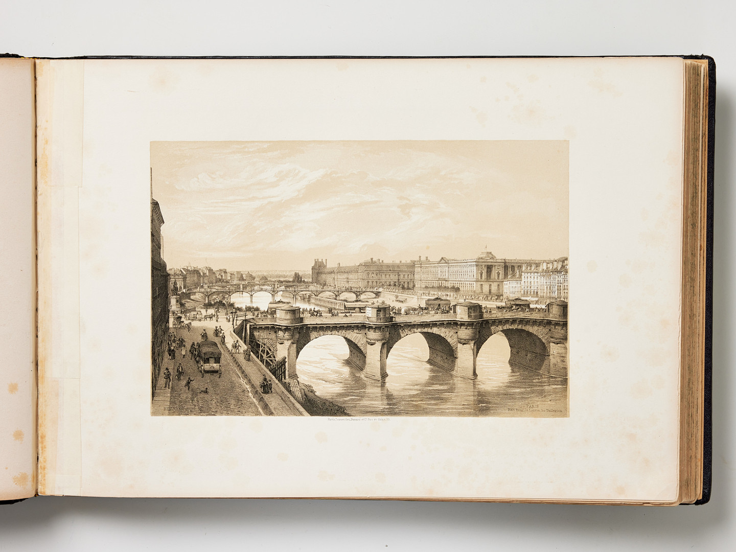 BILLMARK'S CLASSIC TOUR from Stockholm to Naples, 1852, with 100 lithograph plates.