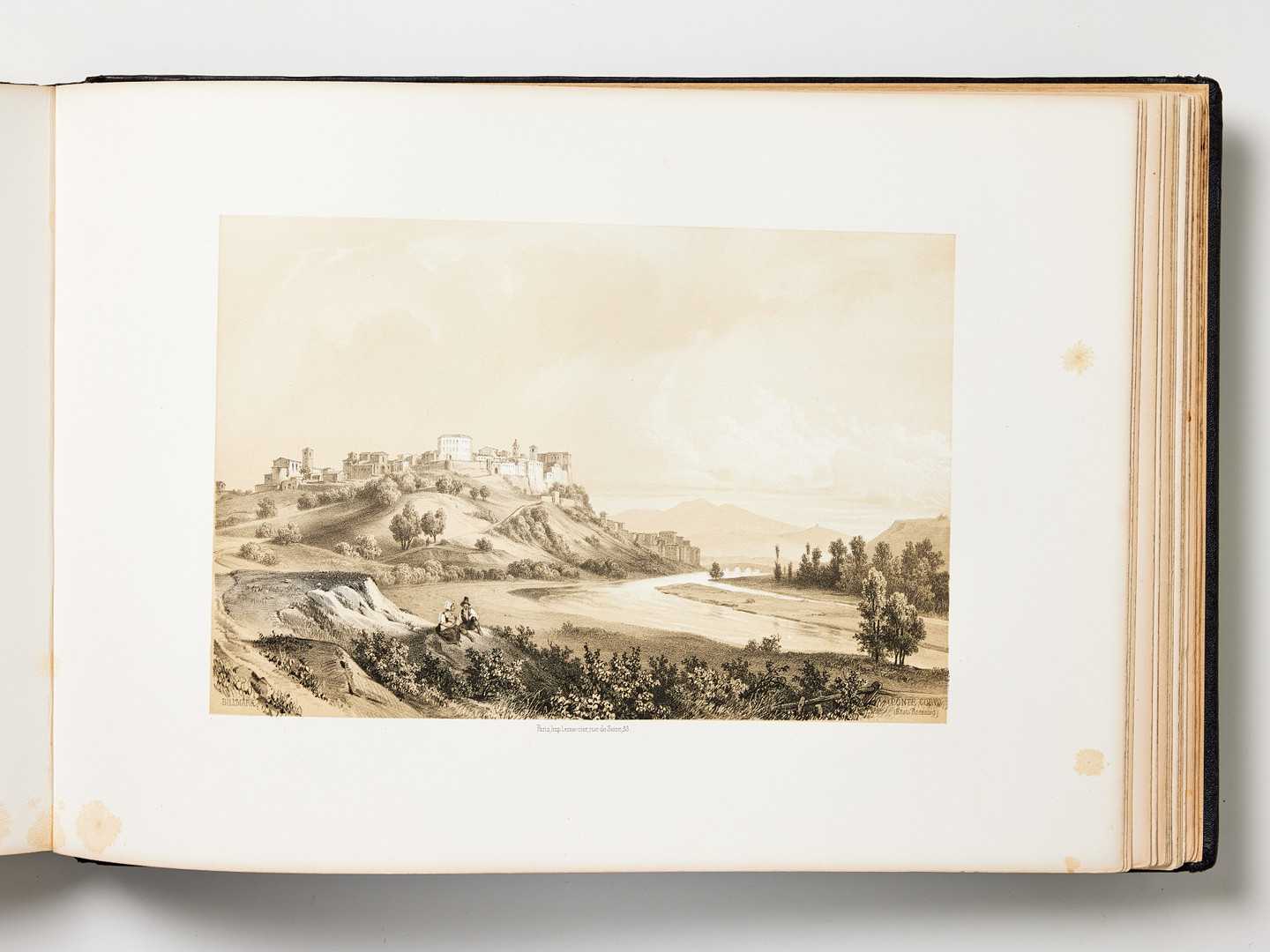 BILLMARK'S CLASSIC TOUR from Stockholm to Naples, 1852, with 100 lithograph plates.