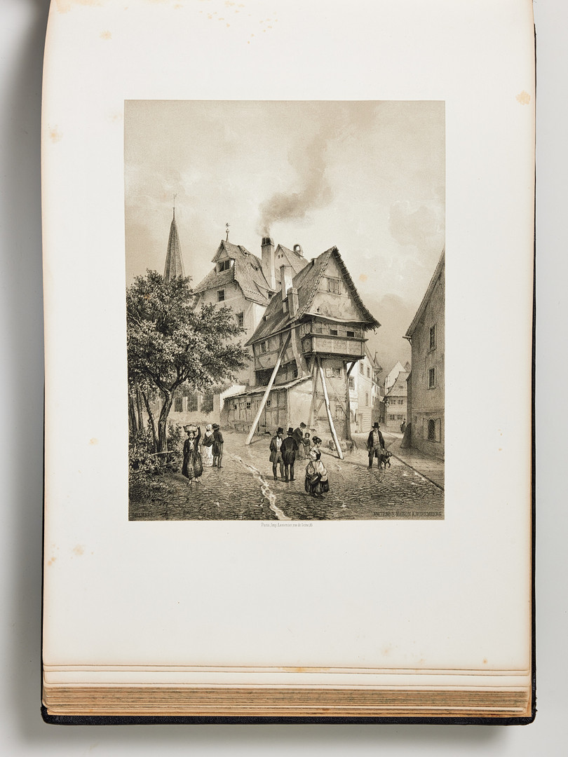 BILLMARK'S CLASSIC TOUR from Stockholm to Naples, 1852, with 100 lithograph plates.