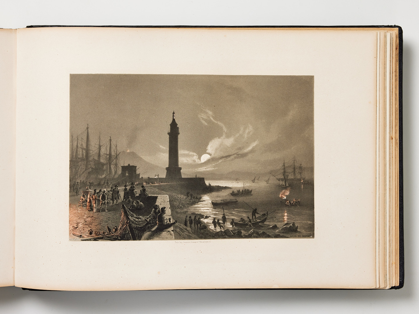 BILLMARK'S CLASSIC TOUR from Stockholm to Naples, 1852, with 100 lithograph plates.