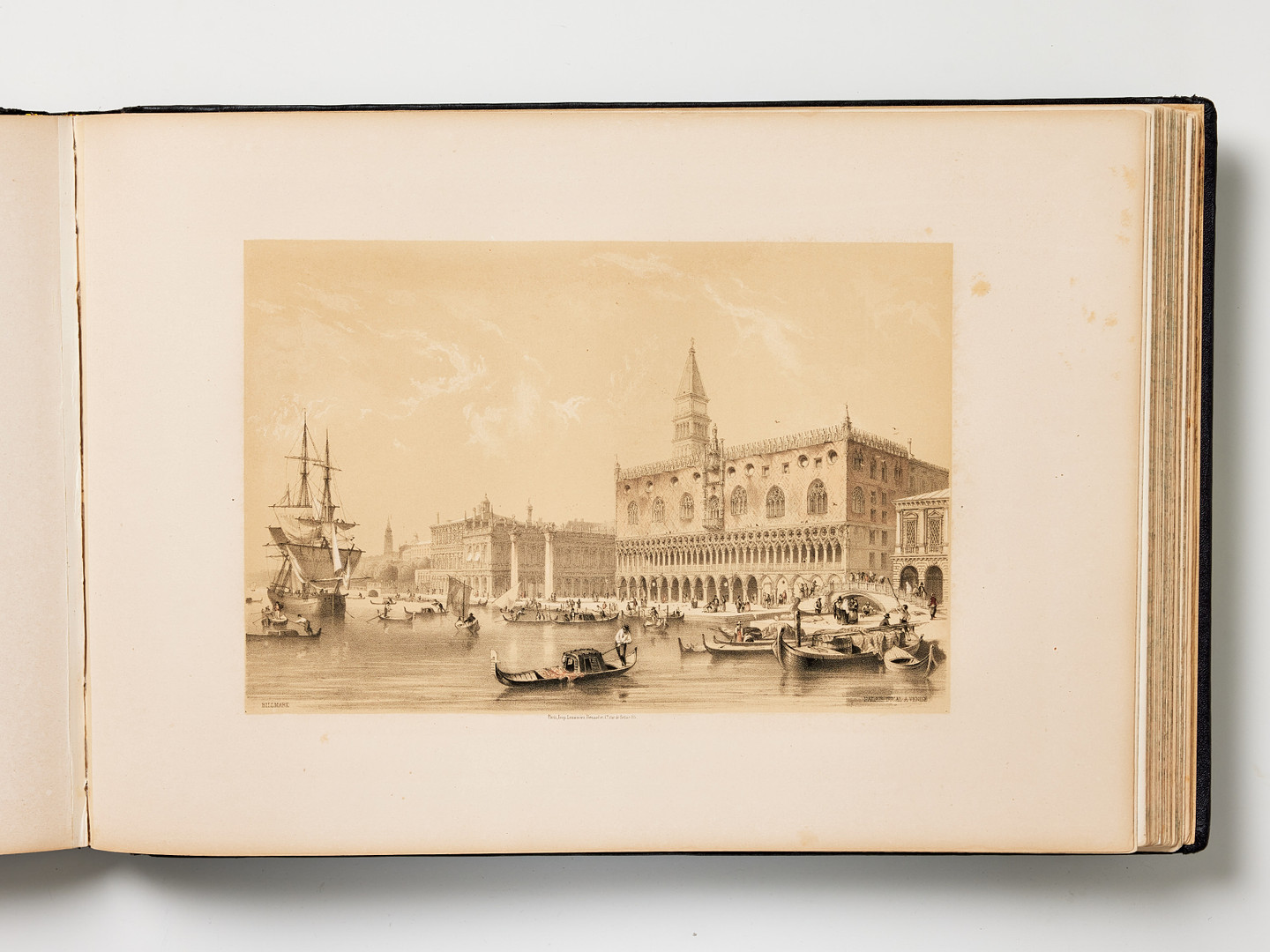 BILLMARK'S CLASSIC TOUR from Stockholm to Naples, 1852, with 100 lithograph plates.