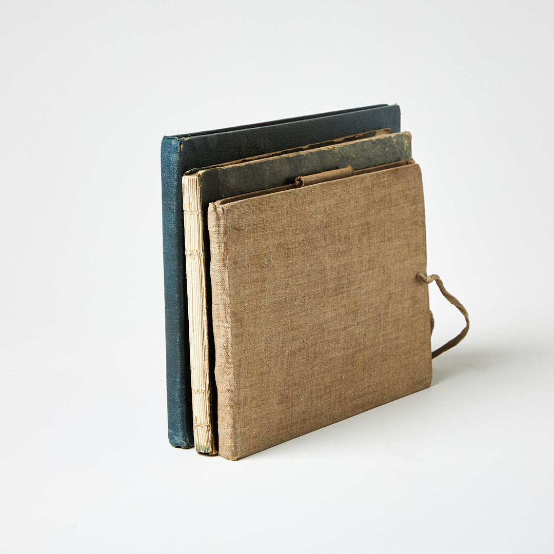 GUSTAV DAHL (1835-1927) tillskriven, 3 ALBUM MED TECKNINGAR FRÅN STUDIERESAN I FRANKRIKE OCH ITALIEN.
