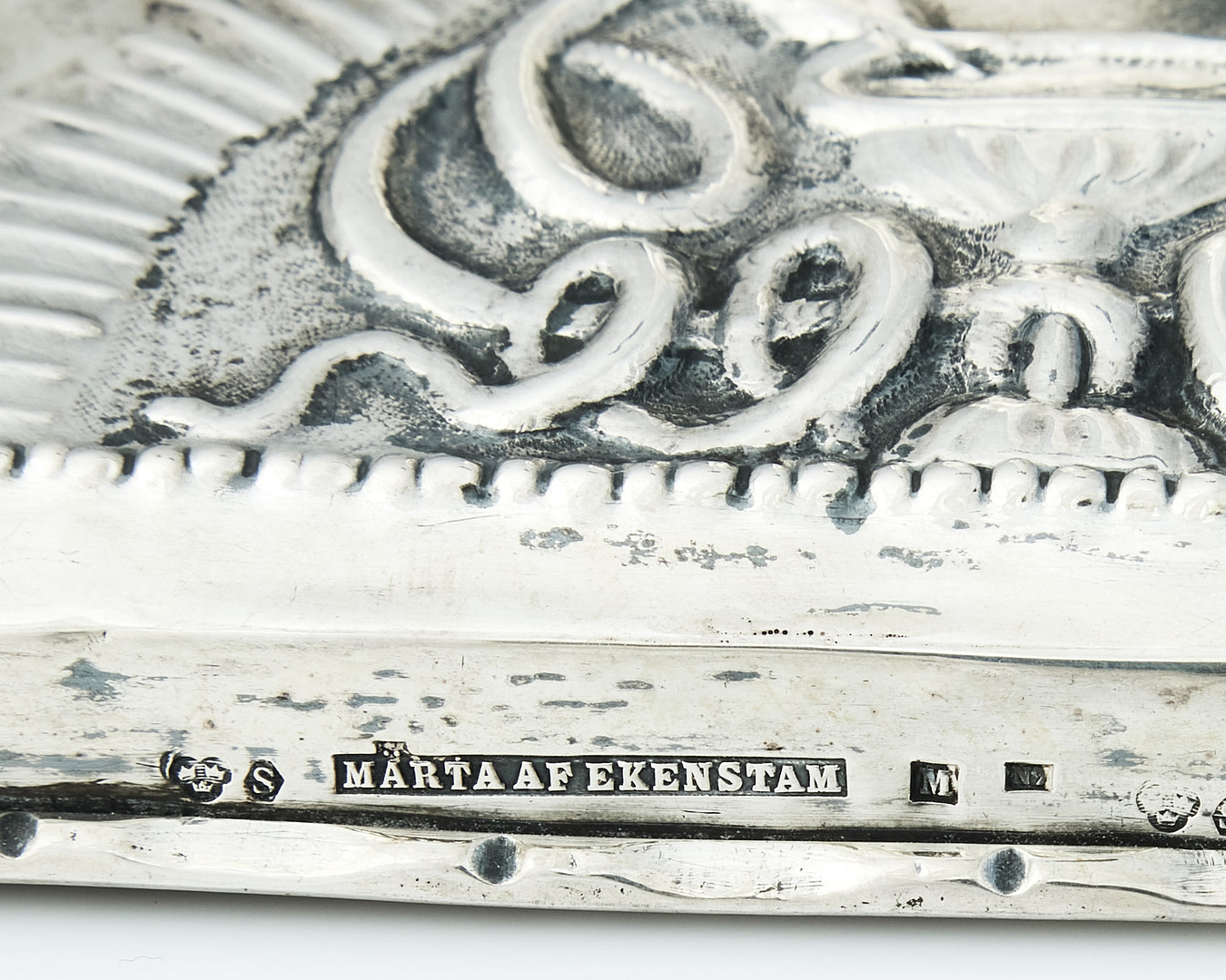 MÄRTA AF EKENSTAM. Bordsarmatur, silver, Stockholm 1915.