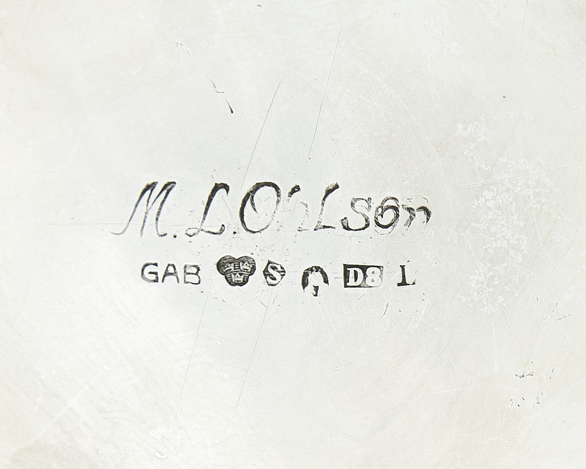 MAJA-LISA OHLSON. Skål, silver, GAB, Stockholm 1930.