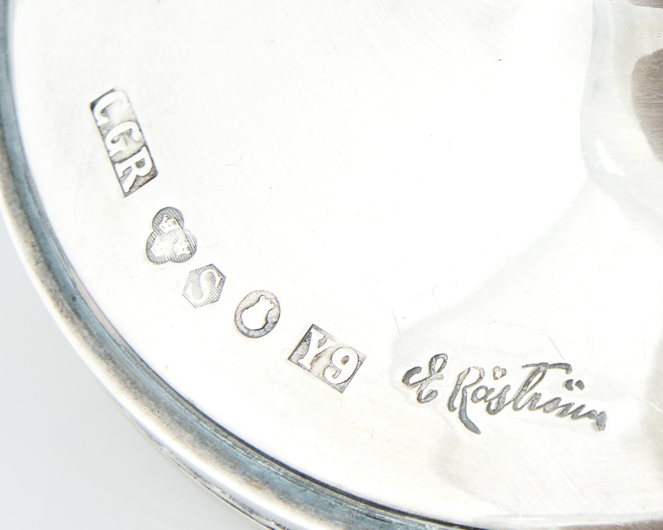 ERIC RÅSTRÖM. Ljusstakar, ett par, silver, Stockholm 1973.