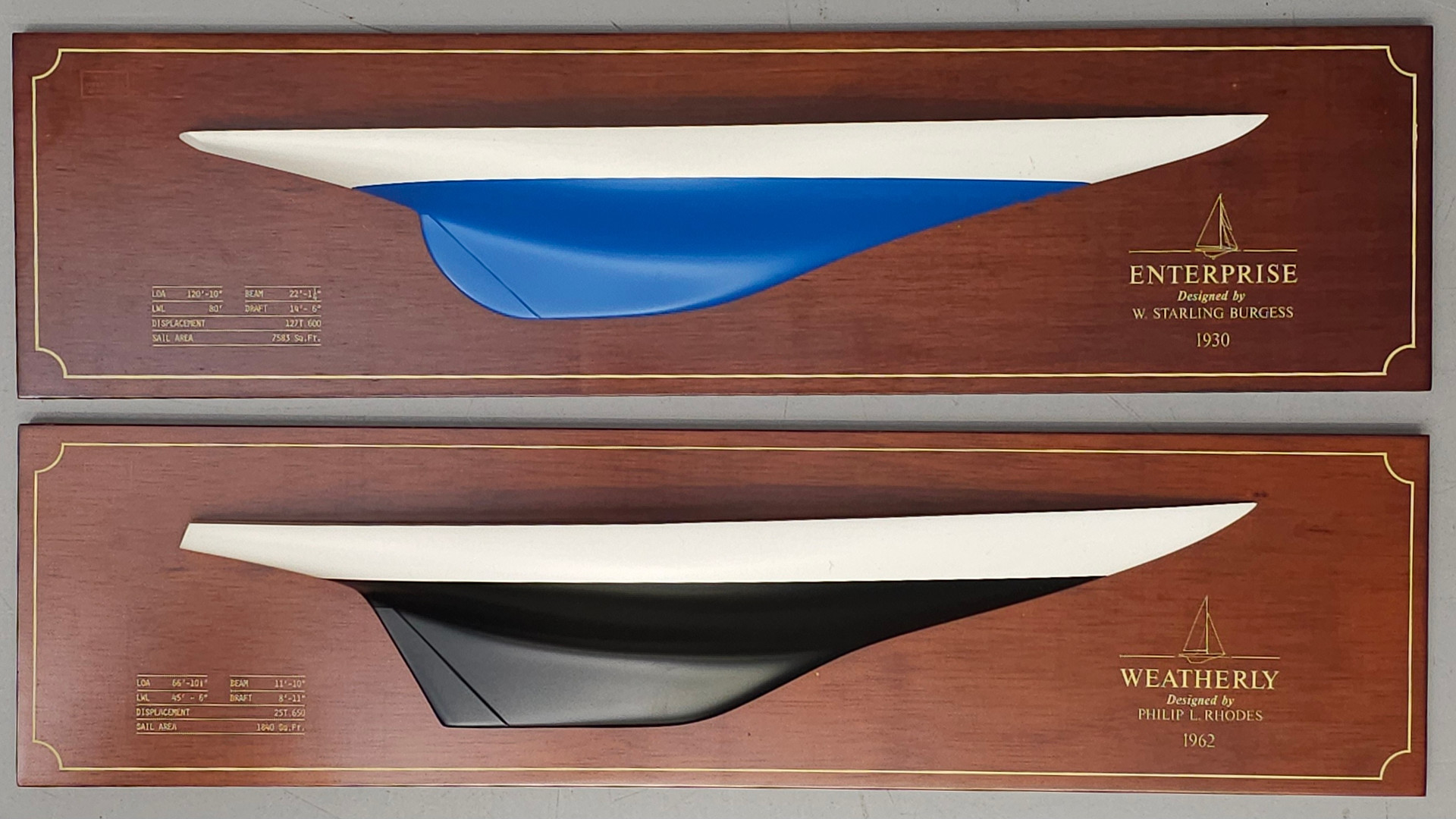 Images for 3535870. 2 AMERICAN CUP BOAT MODELS, ENTERPRISE AND ...