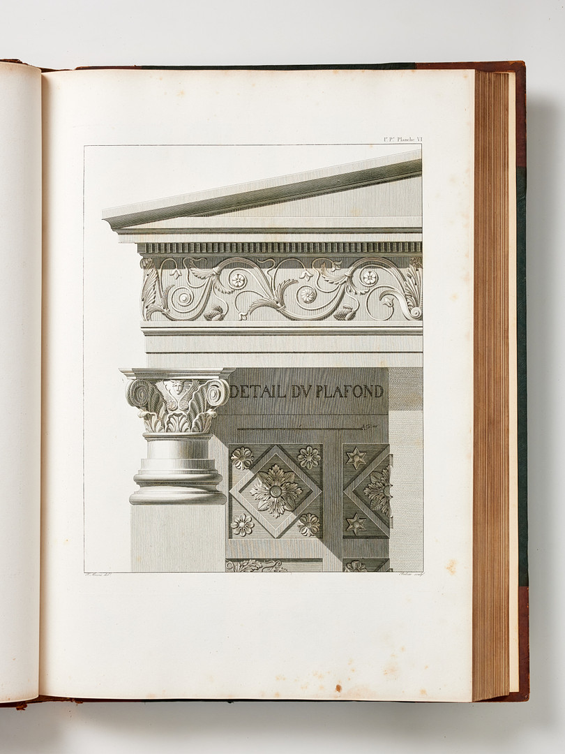 RARE WORK ON POMPEII BY MAZOIS, 1824-39 with 202 plates.