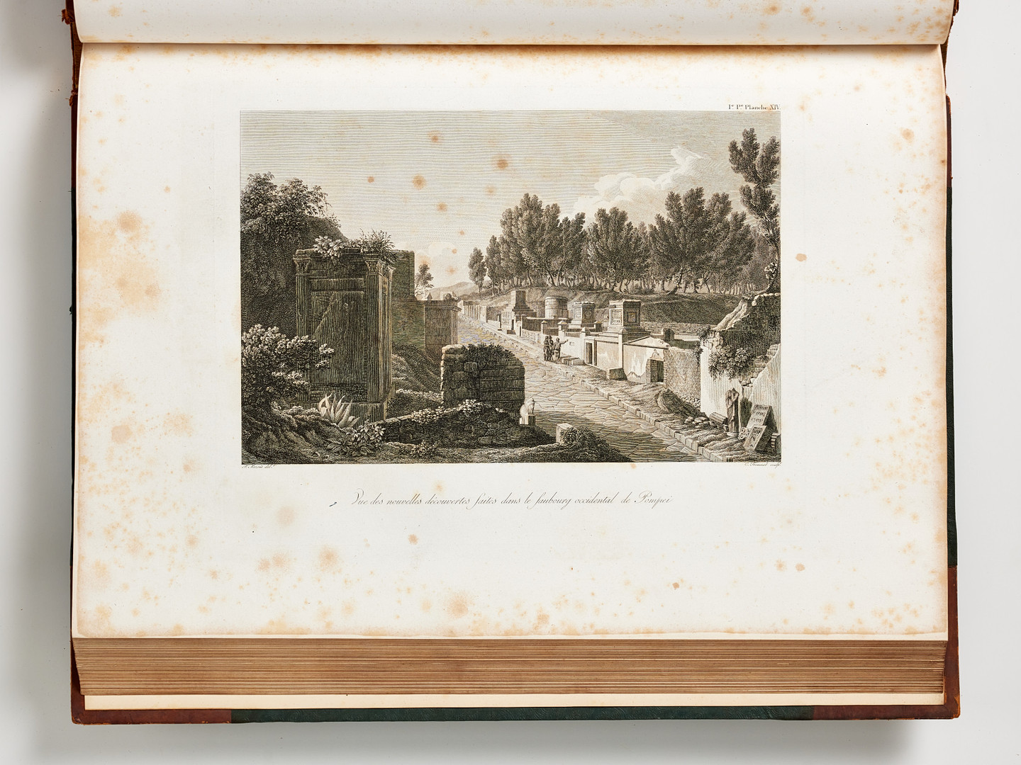 RARE WORK ON POMPEII BY MAZOIS, 1824-39 with 202 plates.