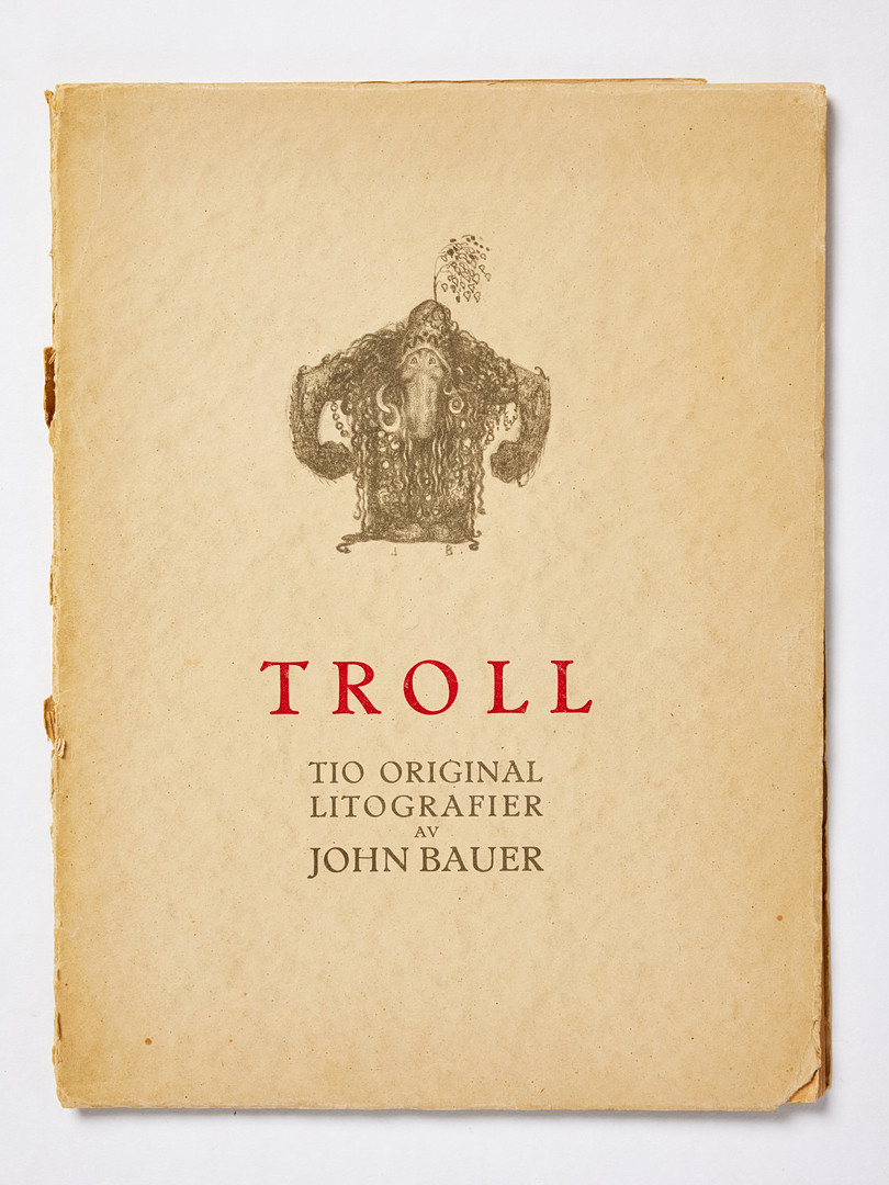 JOHN BAUER. JOHN BAUER, TROLL Tio originallitografier, 1915.
