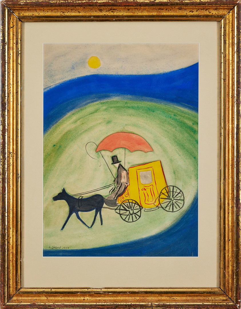 LENNART JIRLOW. Häst och vagn.
