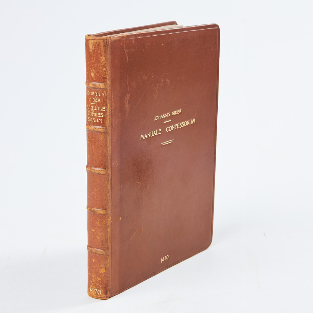 JOHANNES NIDER, MANUALE CONFESSORUM, ABOUT 1479-1481.