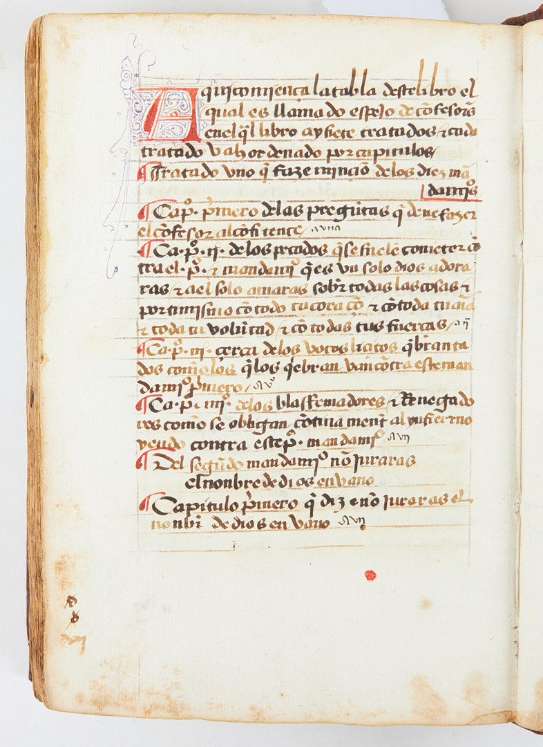 CONFESSIONAL IN SPANISH, Spain, 16th century, MANUSCRIPT ON PAPER.