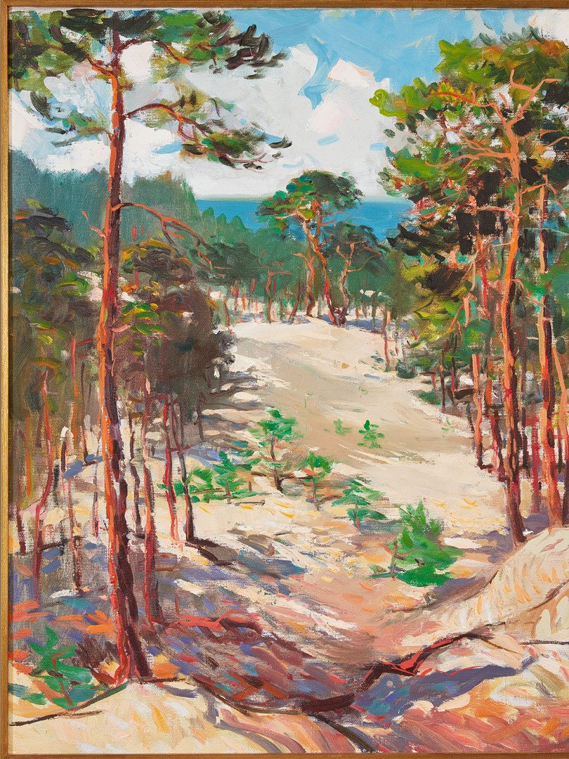RICHARD UUTMAA. Landskap med tallar.