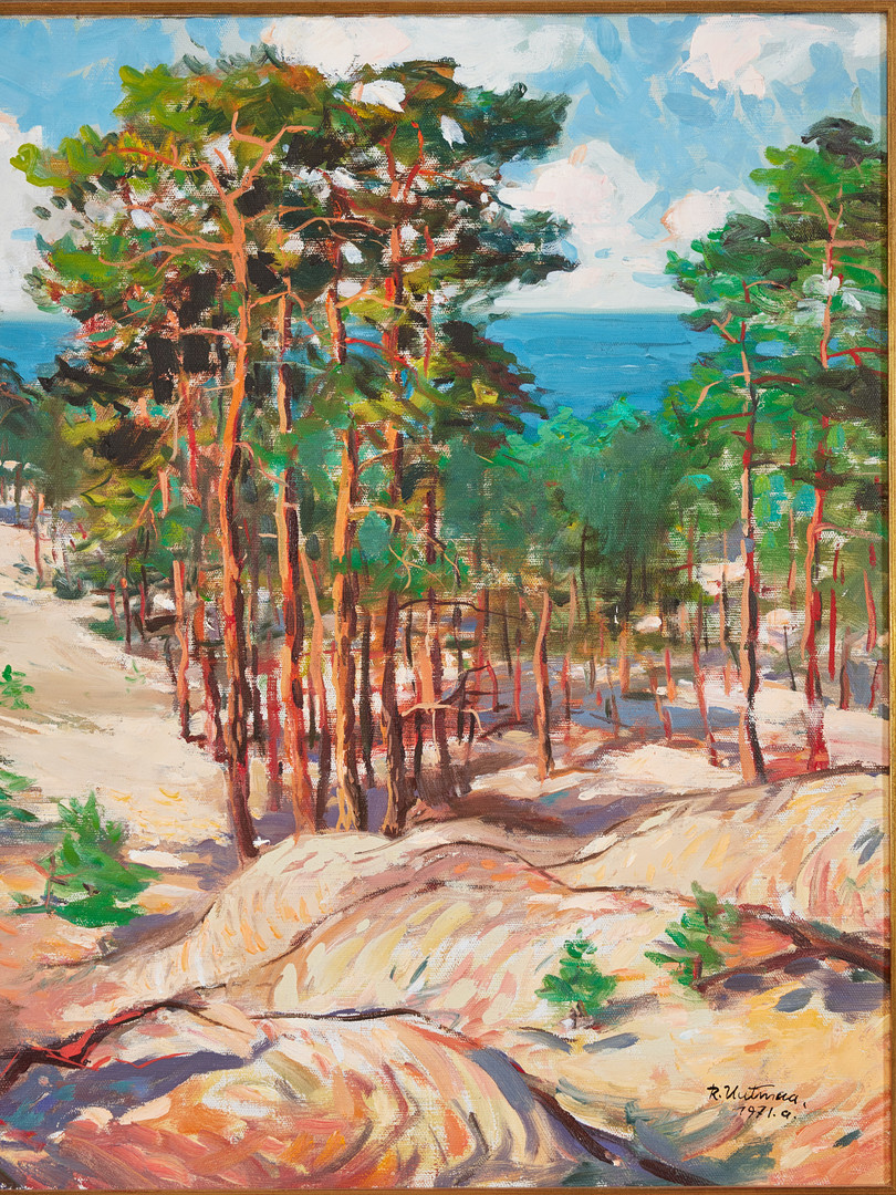RICHARD UUTMAA. Landskap med tallar.