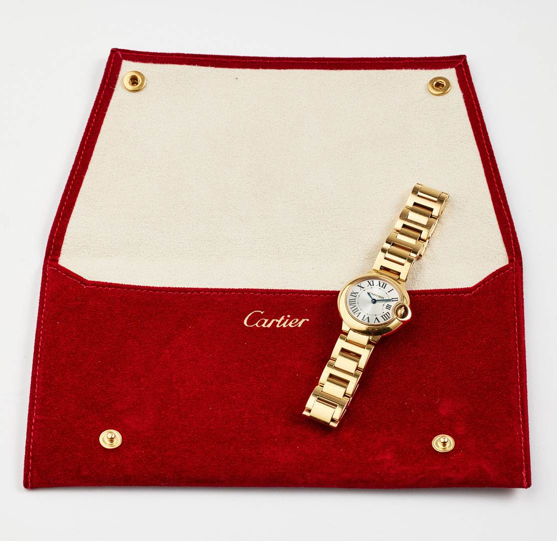CARTIER, women's wristwatch, 18k gold, Ballon Bleu.