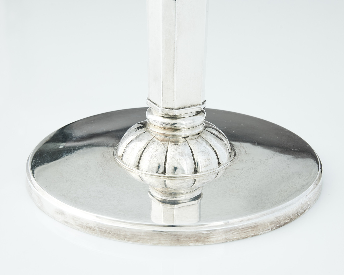 CF CARLMAN. Ljusstakar, ett par, silver, Stockholm 1957.
