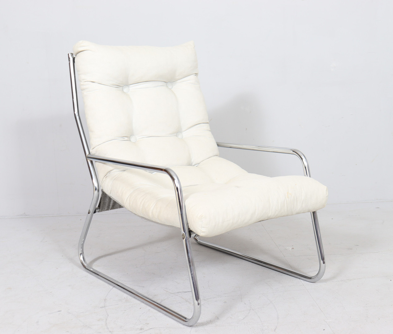 GILLIS LUNDGREN. Mid Century Freischwinger/Sessel von Gillis Lundgren für Ikea, Schweden, 1970er Jahre (4).