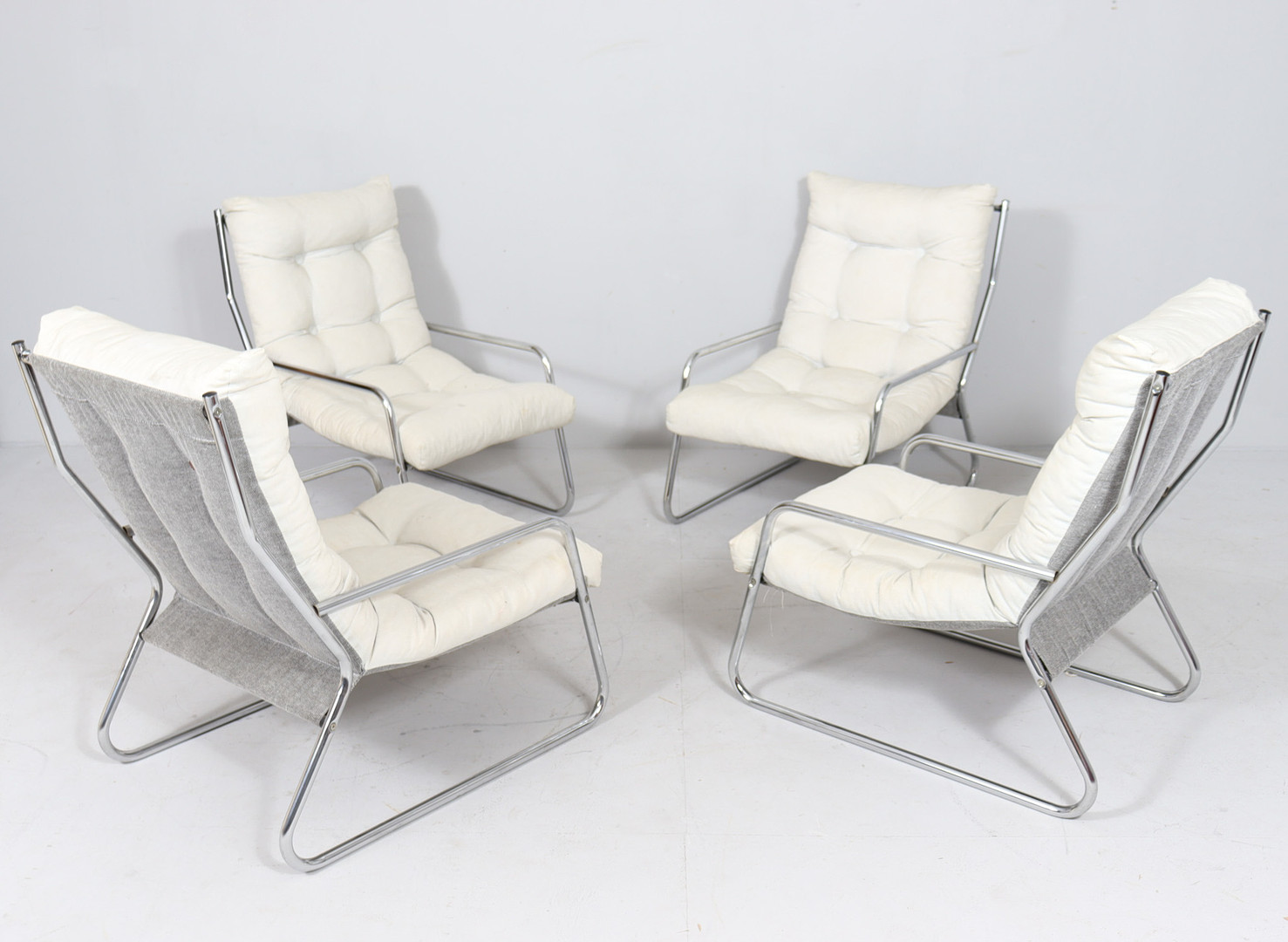 GILLIS LUNDGREN. Mid Century Freischwinger/Sessel von Gillis Lundgren für Ikea, Schweden, 1970er Jahre (4).