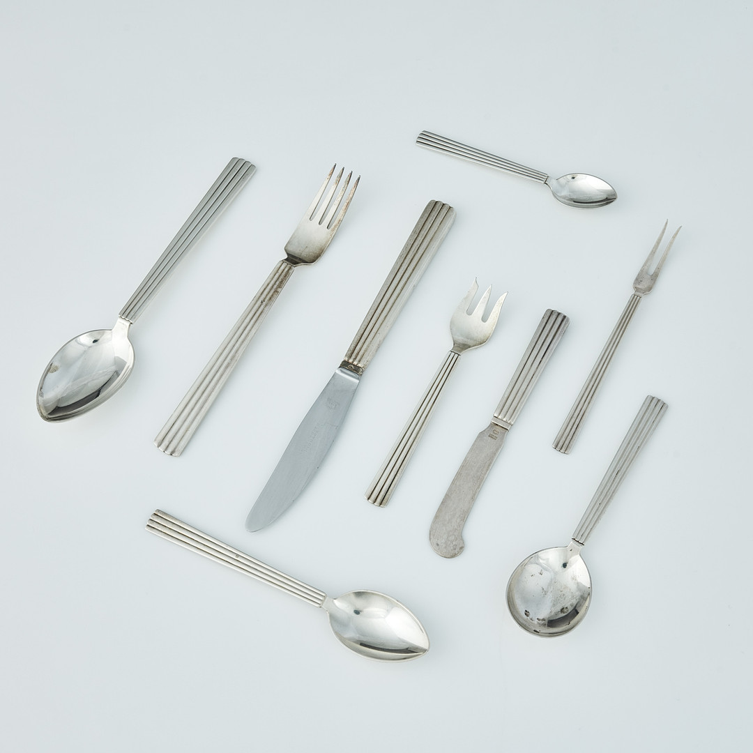 SIGVARD BERNADOTTE. Bestickuppsättning, 101 delar, sterling silver, Georg Jensen, Danmark . 