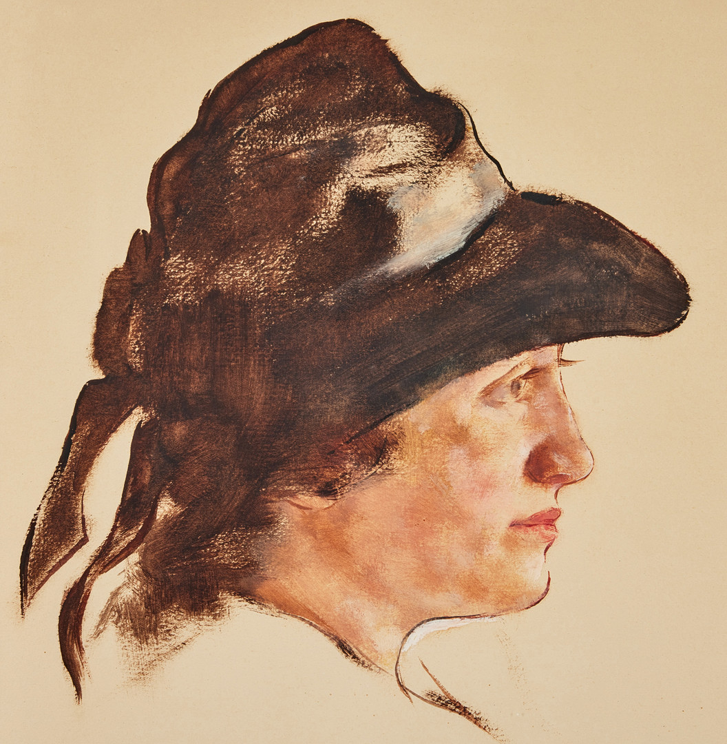 LOTTE LASERSTEIN. Kvinnoporträtt.