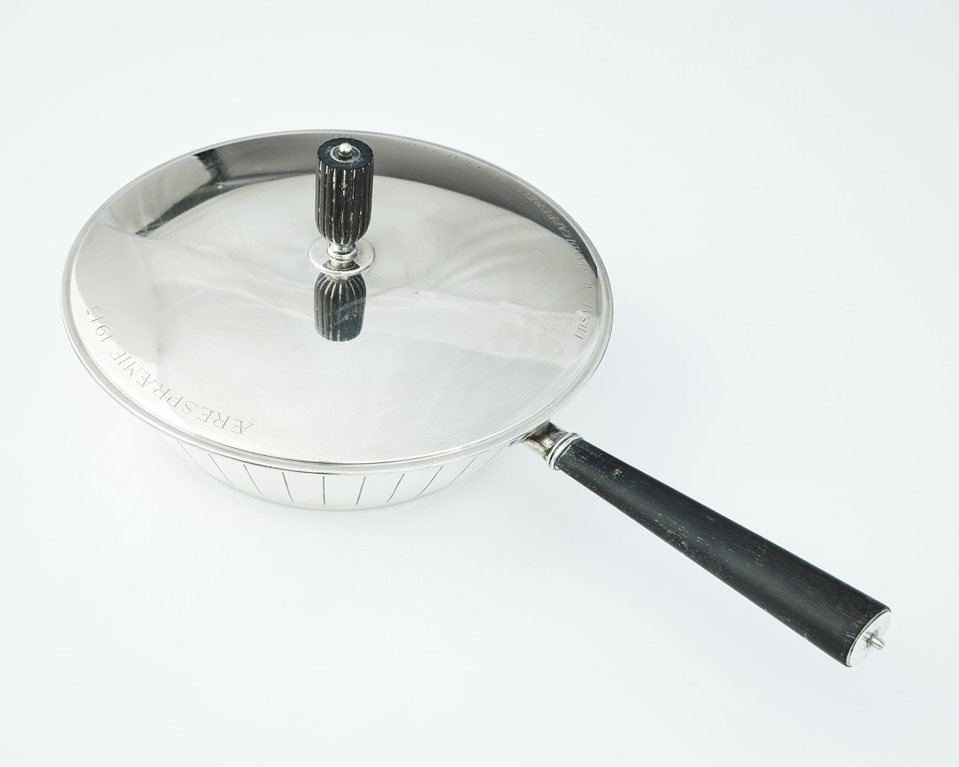 SIGVARD BERNADOTTE. Karott med lock, sterling silver, Georg Jensen & Wendel A/S, Danmark 1945-1951.