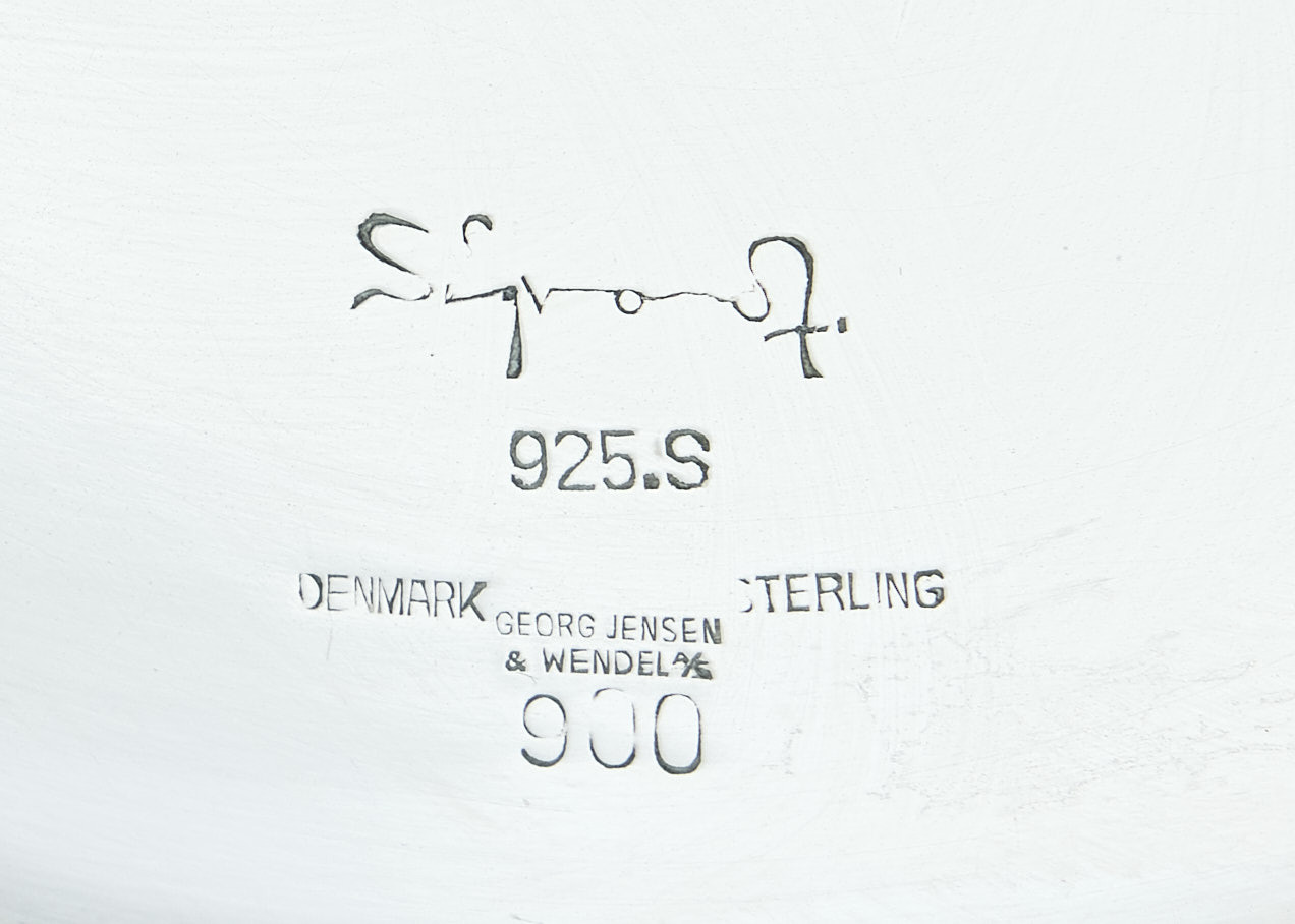 SIGVARD BERNADOTTE. Karott med lock, sterling silver, Georg Jensen & Wendel A/S, Danmark 1945-1951.