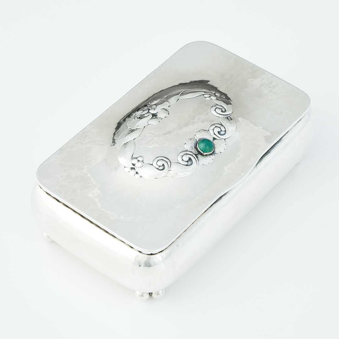 GEORG JENSEN. Skrin, silver, Köpenhamn 1920. Design nr 62.