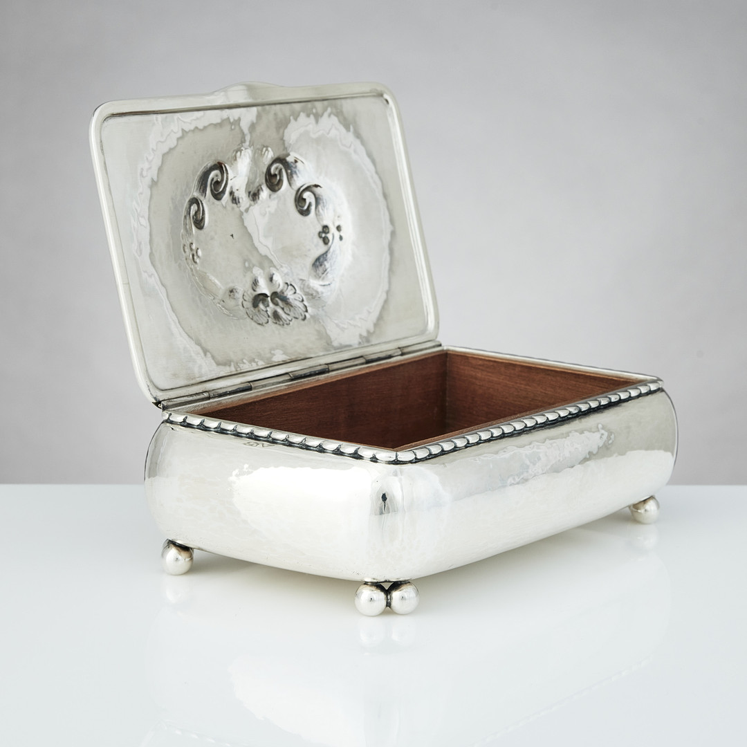 GEORG JENSEN. Skrin, silver, Köpenhamn 1920. Design nr 62.