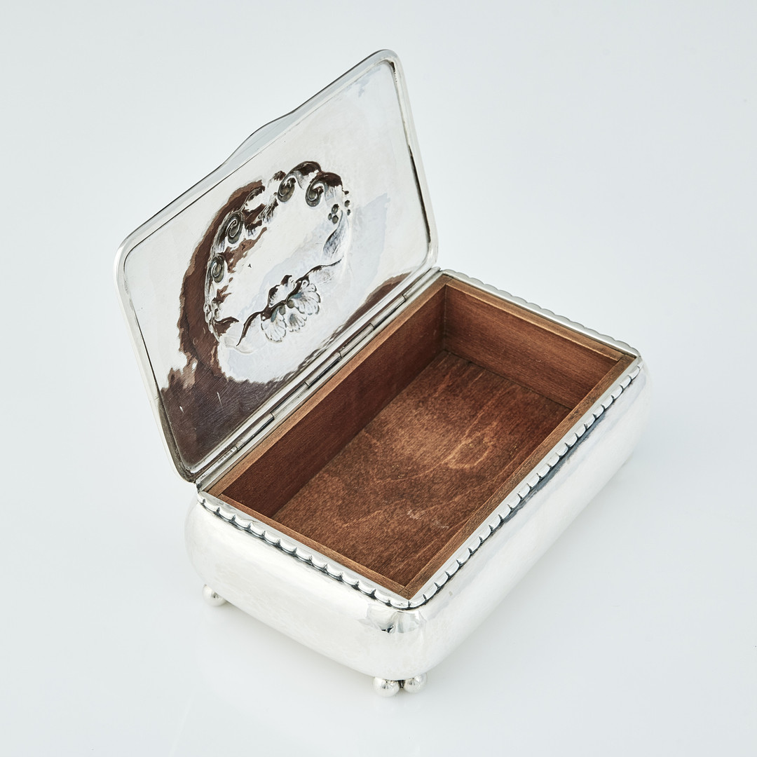GEORG JENSEN. Skrin, silver, Köpenhamn 1920. Design nr 62.